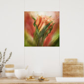 ピーチキャラスアートポスター/プリント ポスター (キッチン)