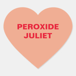 ピーチキャンディハート ハートシール