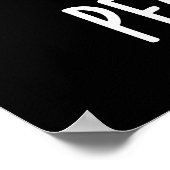 ピーチキングおもしろいピーチプンダークBG ポスター (角)