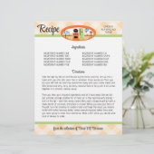 ピーチギンガムレトロレシピバインダーのインザー… (スタンド正面)