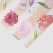 ピーチクリーストライプムの水彩花 薄葉紙 (詳細)