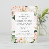 ピーチクリームアジンジーズチューリップブライダルシャワー 招待状 (スタンド正面)