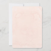 ピーチクリームアジンジーズチューリップブライダルシャワー 招待状 (裏面)