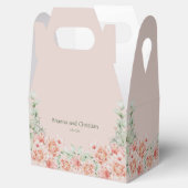 ピーチクリームアンドセージグリーンヴィンテージフローラガーデン フェイバーボックス (オープン)