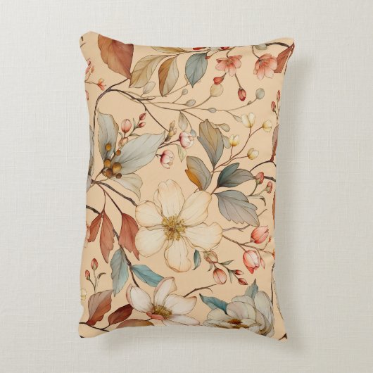 ピーチクリームコテージコアウォーターフローラ アクセントクッション (裏面(縦))
