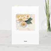 ピーチクリームバラハート50周年結婚を迎える カード (裏面)