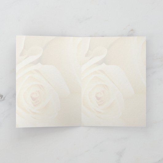 ピーチクリームバラハート50周年結婚を迎える カード (内部)