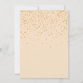 ピーチクリームフローラと金ゴールドティアラキンセアニェラ 招待状 (裏面)