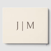 ピーチクリームフローラユーカリ結婚プトゥス ゲストブック (裏面)