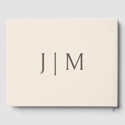 ピーチクリームフローラユーカリ結婚プトゥス ゲストブック (裏面)