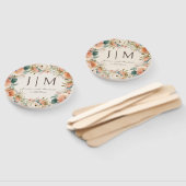 ピーチクリームフローラユーカリ結婚プトゥス ハンドファン (組立なし)