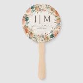 ピーチクリームフローラユーカリ結婚プトゥス ハンドファン (正面)