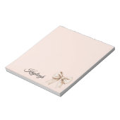 ピーチクリームボウ ノートパッド (回転)