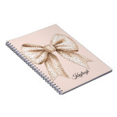 ピーチクリームボウ ノートブック (右側)