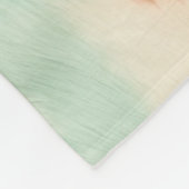 ピーチクリームミント女性のカーボーイコウィド フリースブランケット (角)