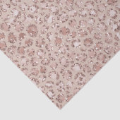 ピーチクリーム赤面ヒョウ印刷グリッター 薄葉紙 (詳細)