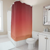 ピーチグラデーションブラウン シャワーカーテン (インサイチュ)