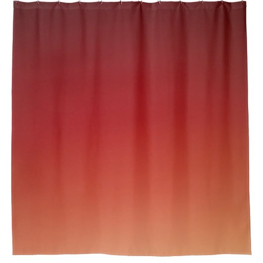 ピーチグラデーションブラウン シャワーカーテン (正面)