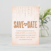 ピーチグリッターのデザイン Save The Date セーブザデート (スタンド正面)