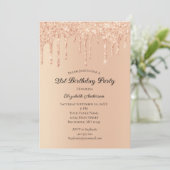 ピーチグリッタードリップストレンディーグラム21stバースデーインビ 招待状 (スタンド正面)