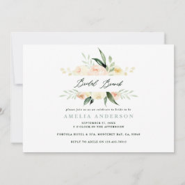 ピーチグリーンウォーター色フローラブライダルブランチ