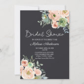 ピーチグリーンネイビーパステルフローラブライダルシャワー (正面)