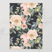 ピーチグリーンネイビーパステルフローラ結婚ズメニュー メニュー (裏面)