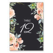 ピーチグリーンネイビーパステルフローラ結婚ズ テーブルナンバー (裏面)