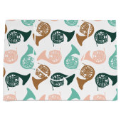 ピーチグリーンホフランスのーン ラージペーパーバッグ (正面)