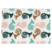 ピーチグリーンホフランスのーン ラージペーパーバッグ (裏面)