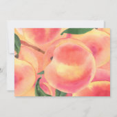 ピーチグリーンリーラッシュ春クラシックベビーシャワー 招待状 (裏面)