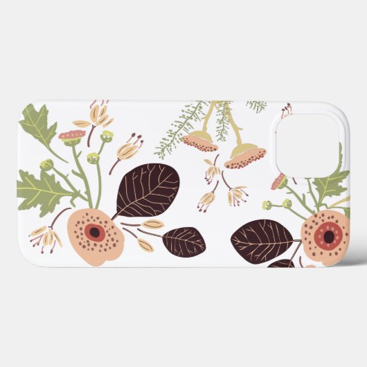 ピーチグリーン投げ花離れの花 Case-Mate iPhoneケース (裏面 (横))
