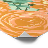 ピーチグリーン結婚ズ春パステル ポスター (角)