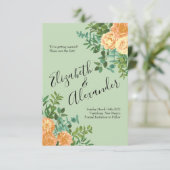 ピーチグリーン結婚ズ春パステル 招待状 (スタンド正面)