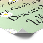 ピーチグリーン結婚デイジーのシーティングポスター ポスター (角)