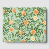 ピーチグリーン ウェディング 春 パステル フラワーリング ゲストブック (裏面)