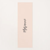 ピーチグレイ名前をカスタムするスクリプト ヨガマット (正面)