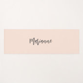 ピーチグレイ名前をカスタムするスクリプト ヨガマット (正面(横))