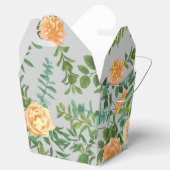 ピーチグレイ結婚のヴィンテージフローラ フェイバーボックス (オープン)