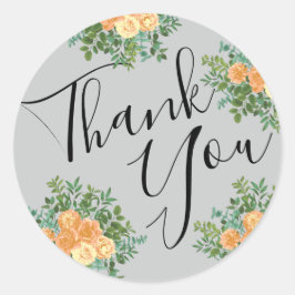 ピーチグレイ結婚ズ春フローラ ラウンドシール