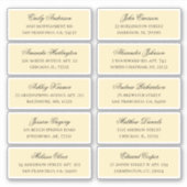 ピーチゲスト名のアドレス。出荷結婚ラベル シール (正面)