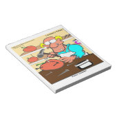 ピーチコブラおもしろいーLTCartoons ノートパッド (アングル)