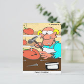 ピーチコブラおもしろいーLTCartoons ポストカード (スタンド正面)