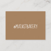 ピーチコブラーサザンベーカリーパティシシェフ 名刺 (裏面)