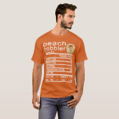 ピーチコブラー栄養ファクトおもしろい感謝祭 Tシャツ (正面フル)