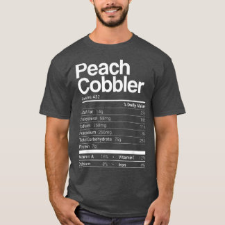 ピーチコブラー栄養事実2021感謝祭 Tシャツ