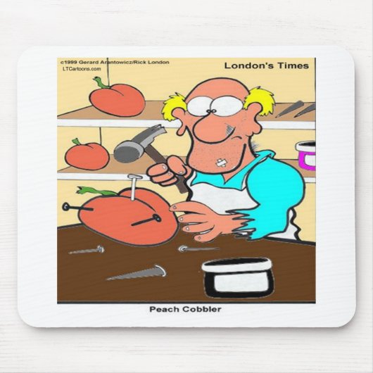 ピーチコブラー 楽しい LTCartoons マウスパッド (正面)