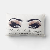 ピーチコーラルグリッタースパメイクアップラッシュズ美しい ランバークッション (裏面)