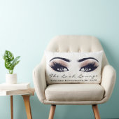 ピーチコーラルグリッタースパメイクアップラッシュズ美しい ランバークッション (椅子)