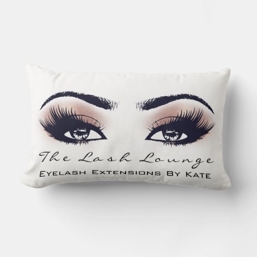 ピーチコーラルグリッタースパメイクアップラッシュズ美しい ランバークッション (正面)